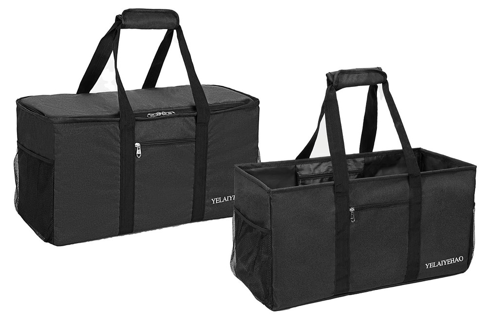 2 Large Utility Tote Bag, Foldable Collapsible Tote1 bag for Storage Pool Bea…