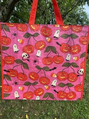 TJX 🎃Shopping Bag 🎃 PUMPKIN GHOSTS 👻Trick or Treat Sturdy Reusable Tote Fall