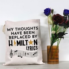 GJTIM Musical Gift Lyrics Talk Less Large, Shoppingbag