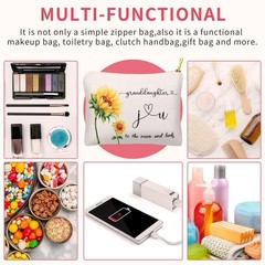 Granddaughter Gifts from Grandma Grandpa, Blessing Makeup Bag