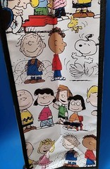Peanuts Snoopy & Gang XLarge Durable Reuseable Tote Bag 19.5×17