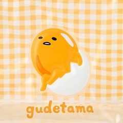 Sanrio Gudetama Clear Pouch Transparent PVC and Steel Zipper Closure Suitable