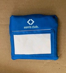 Sam’s CLUB Blue Foldable Shopping Bad W Pouch And Carrying Strap