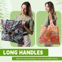 15 Pcs Extra Large 55lbs Foldable Reusable Grocery Bag 210d Large Tote Oxford…