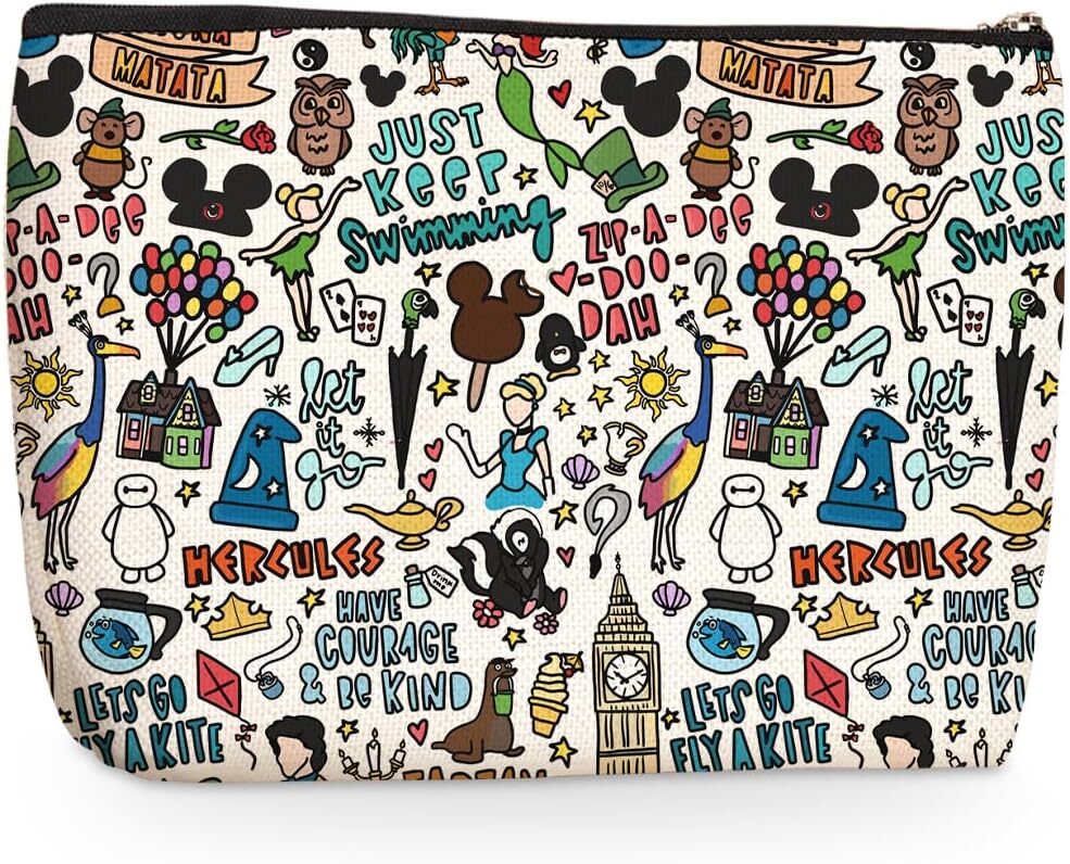 Cartoon Makeup Bag Girl Gifts Merchandise Best Multicolor0725