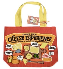🧀 TRADER JOE’S *NWT* Cheese Adventures Canvas Cotton Reusable Tote Bag Pop Art