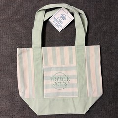 Trader Joe’s Mini Pastel Striped Canvas Tote Bag Limited Edition Set Of 4 2026