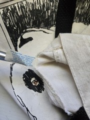 Panda Bear Reusable Carry All Shopping Tote Bag White & Black With Handles
