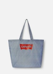 Levi’s X Target Tote Reusable Shopping Bag White And Navy Blue Striped *LIMITED