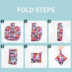 6 Pack Foldable Reusable Shopping Bags Grocery Bags Grocery Tote Bags To Fits In