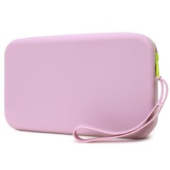 FFpaw Silicone Large Makeup Bag, Travel Toiletry Bag For Women Medium Purple