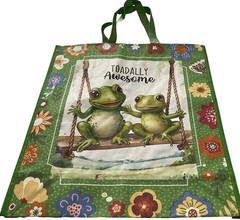 Reusable Tote Bag ~19″ X 17″ X 7″ ~ TOADALLY AWESOME ~ Cracker Barrel
