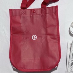 Lululemon Reusable Bag Lot Small Logo White Red Silver Love Yoga GC Zip Pouch