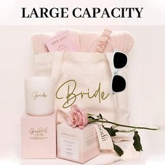 LADY & HOME 6pcs Bachelorette Party Tote BagBride Team Tote Bag Bridesmaid Co…