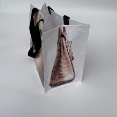 Reusable Designer Inspired Grocery Tote with Birken Croc Print MSRP $89 NEW