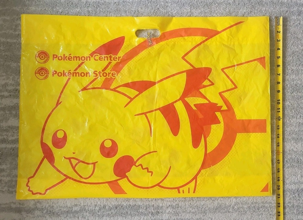 Pokémon Center DX Tokyo Station imported Pikachu Shopping Bag Large Yellow Store