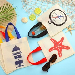 24 Pcs Nautical Gift Bags Nautical Theme Party Favors Non Woven Fabric Anchor…