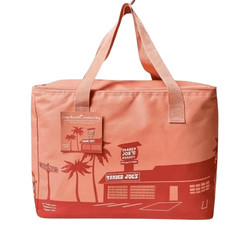 Combo of Trader Joe’s Large Insulated 8gal Peach Tote & Coffee Beans Jute Tote