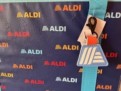 NEW ALDI Collapsible Box Bag – Bundle with Key Chain