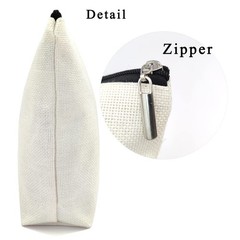kdxpbpz Cosmetic Bag for Women, Waterproof Flax Material, Anime Lover Color 1