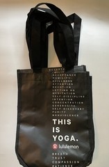 LULULEMON | Reusable Small Black and White Tote Bags [Set of 4] – Free Shipping!