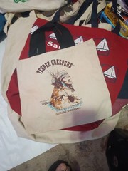 Huge Canvas Bag Tote Bag Shopping Bag Lot Nike Barnes & Noble Trader Joe’s
