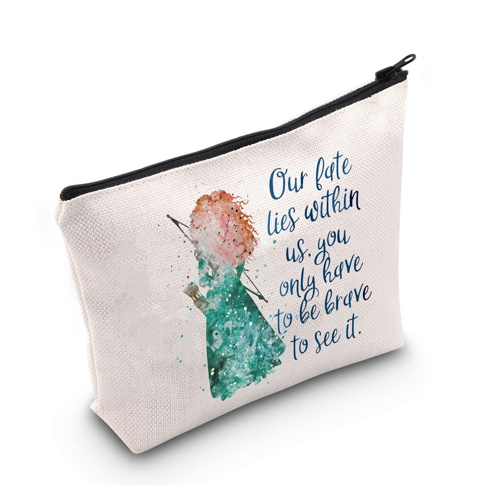 TSOTMO Princess Merida Gift Cartoon Movie Merchandise Makeup Bag Our Destiny