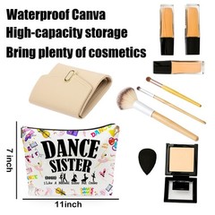 Zengzetong lnfinite Dance Gifts Makeup Bag, White Bag