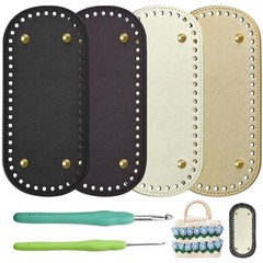 Enenes Bag Bases for Crochet Purse Kit,4PCS 4+2 Mix Colors