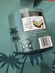 Trader Joe’s Peach & Dusty Blue insulated reusable cooler zipper Tote bag