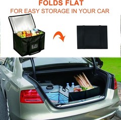 2 Pack Cooler Bags Insulated Reusable Grocery Bags, Collapsible Shopping Bag …