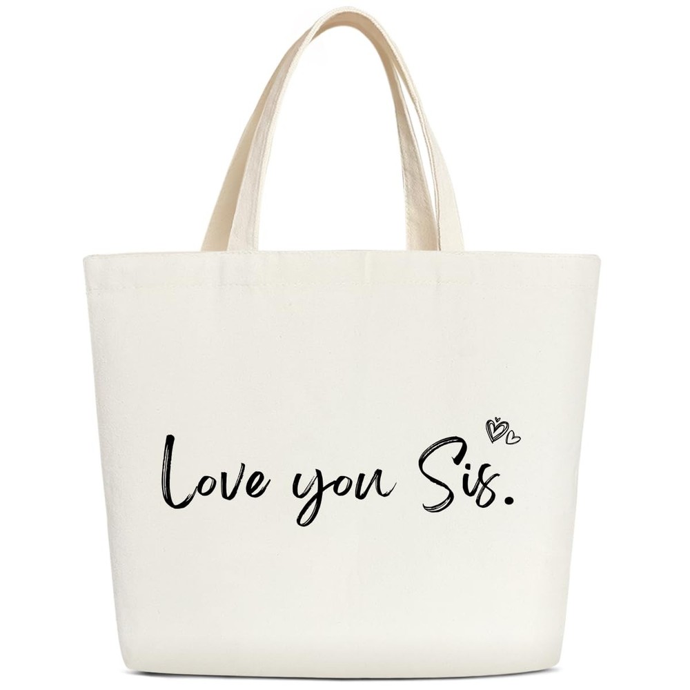 Aesthetic Library Tote Bag Funny Reusable Shopping Bag for Sisters Friends