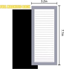 8 Pack Magnetic Notepads for Refrigerator – Grocery List, Shopping List, To-Do L