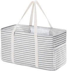 Extra Large Utility Tote Collapsible Reusable Grocery Shopping Laundry Basket