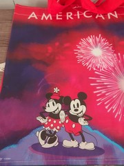 Disney American Eagle “Be You” Pink/Purple Reusable Tote Bag Mickey Gang 20″x16″