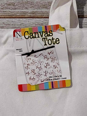 Nicole Cotton Canvas Blank White Tote Bag Heavy Duty Ideal for Crafts