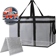 Bolsas térmicas extragrandes para catering/pizza caliente, con base rígida, NEW
