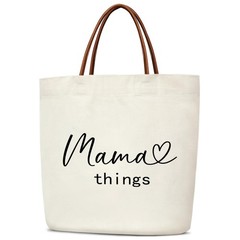 Mama Thing Tote Bag for Women, Mother’s Day Birthday Gifts for Mom, Aesthetic…