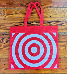 Reusable RED Target Shopping Tote Bag 15×17 target logo