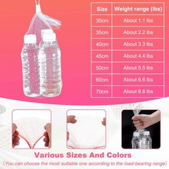 100Pcs Reusable Mesh Produce Bags, 19.7 Inches Hatching Bags, Yellow