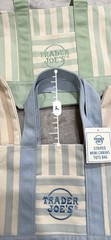 Trader Joe’s Mini Striped Canvas Tote Bag Bundle of 4 Summer 2026 New With Tags