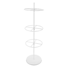 3 Tier Rotatable Round Display Round Clothing Rack Metal Clothes Hanging Rack