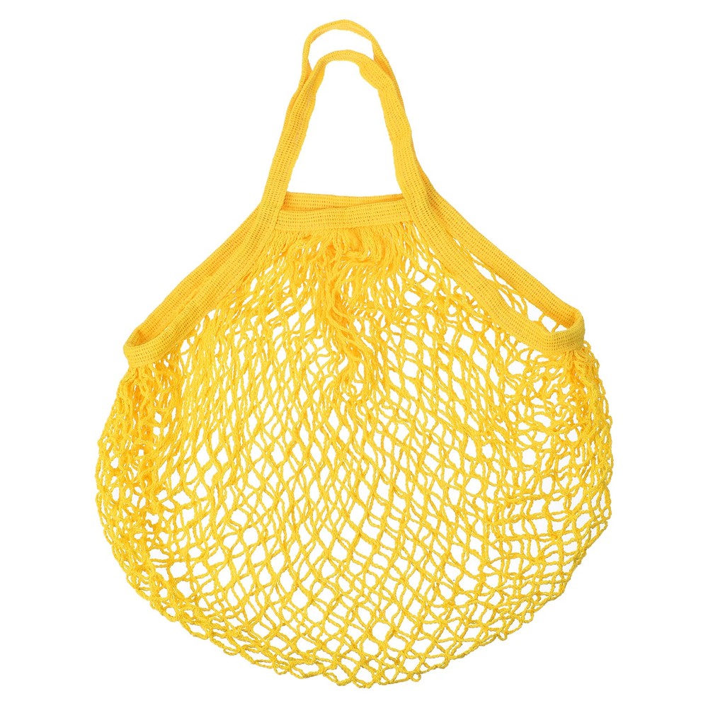 Cotton Mesh Bag 15×13.8″ Mesh Net String Grocery Bags Yellow