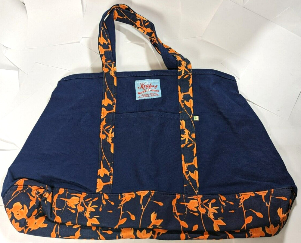 Kravitz Krabag Cotton Eco Tote Shopping Big Shoulder Bag 23x14in Japan KBB2-972