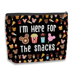 kdxpbpz Magic Kingdom Lover Gift Halloween Snacks Cosmetic Bag (Black)