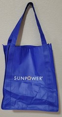 EVANS Shopping Bag Tote Large Blue Grocery Reusable Shoulder Handles Logo New