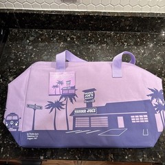 Trader Joe’s Large Insulated Tote 8 Gallon Reusable Bag NWT Purple Fast Shipping