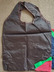 3 x Brand new Strawberry Foldable Pocket Reusable Shopping Tote Bags