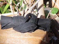 4 x Black Cotton Calico Bags ~ 37cm x 42cm with Two Long Handles – Reusable Bags