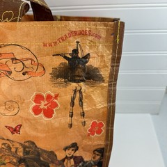 Trader Joe’s Sailing the Culinary Seas Reusable Grocery Tote Bag Brown Yellow